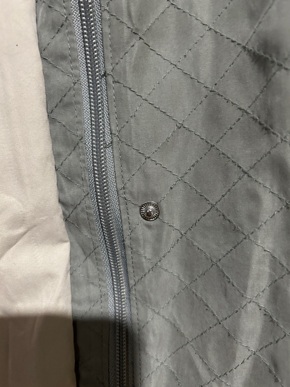 Alia Light Gray Women’s Hooded  light Jacket Size L/P - Picture 4 of 8